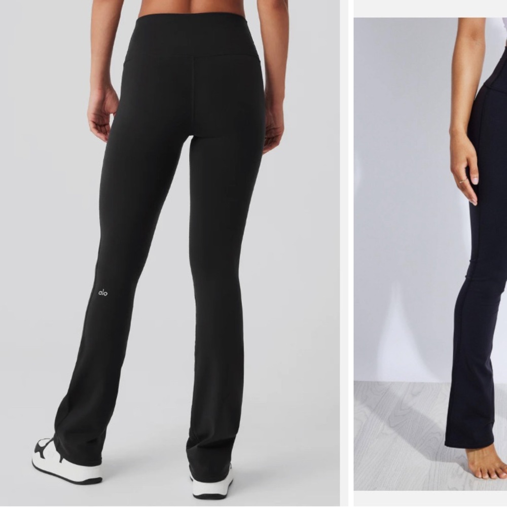 ALO YOGA airbrush high waisted boot cut leggings